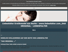 Tablet Screenshot of liebesfalter.com